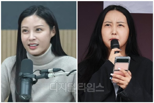 조국 전 법무부 장관 딸 조민씨(왼쪽)와 정유라씨. <유튜브 '김어준의 겸손은 힘들다 뉴스공장', 연합뉴스>